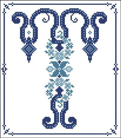 (image for) Decorative Blue Alphabet T